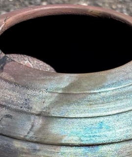 Raku Skull — alternate view